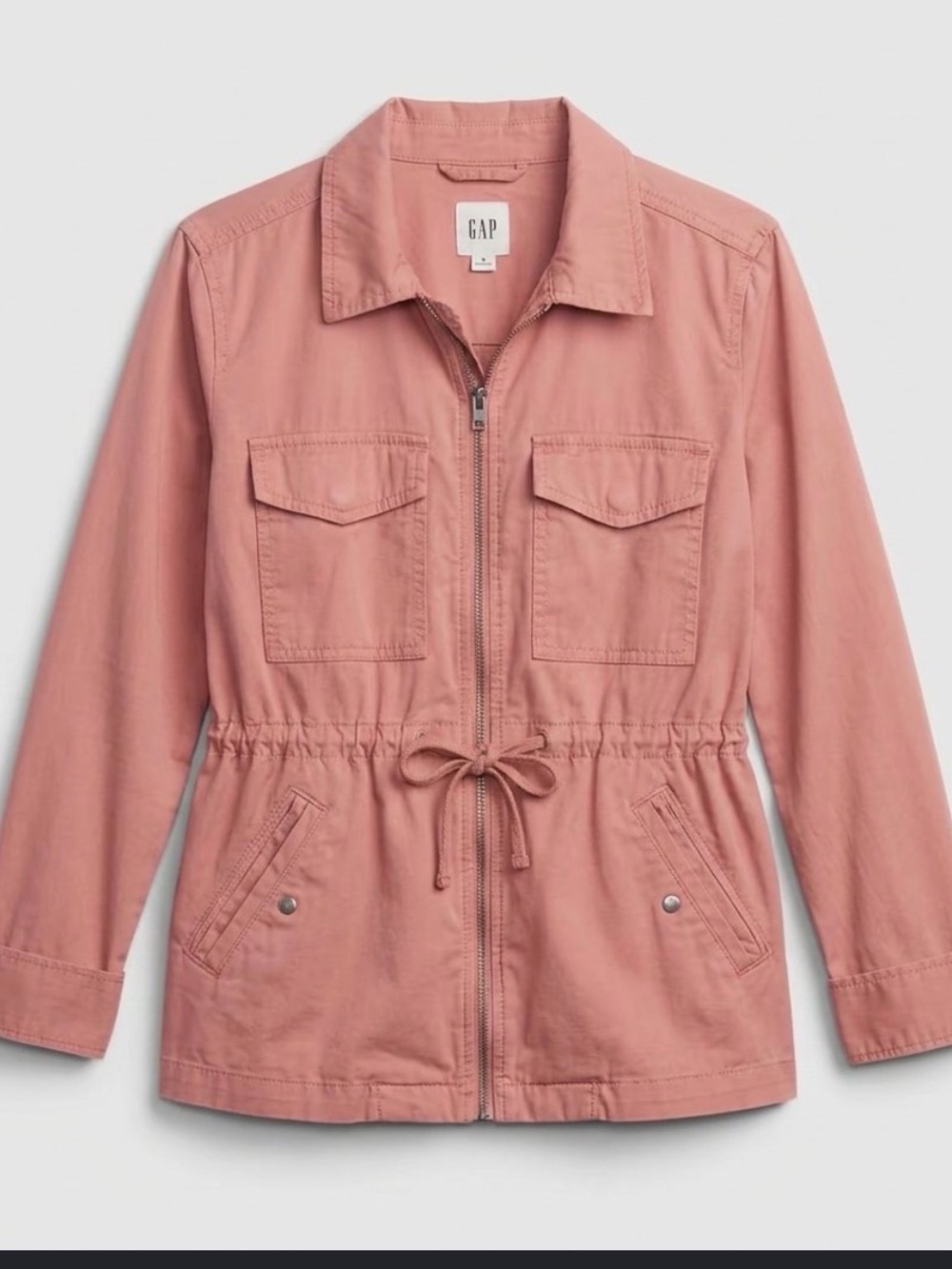 GAP Women's Coral Utility Jacket with Drawstring Waist
